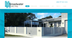 Desktop Screenshot of broadwaterfencing.com.au